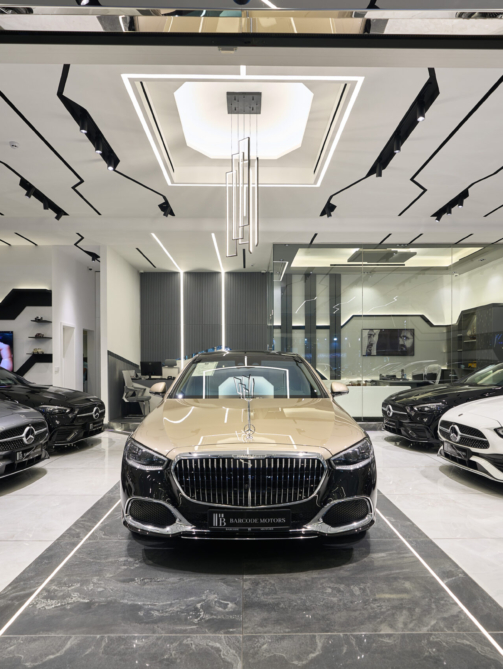 luxury car showroom